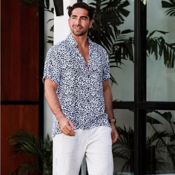 Kenny Flowers  THE ISLAND CAT Animal Print 100% Rayon Organic 3X - Picture 3 of 7